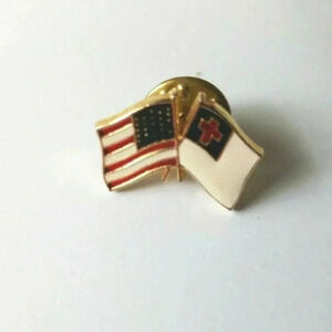 USA American Christian Friendship Flag Lapel Pin